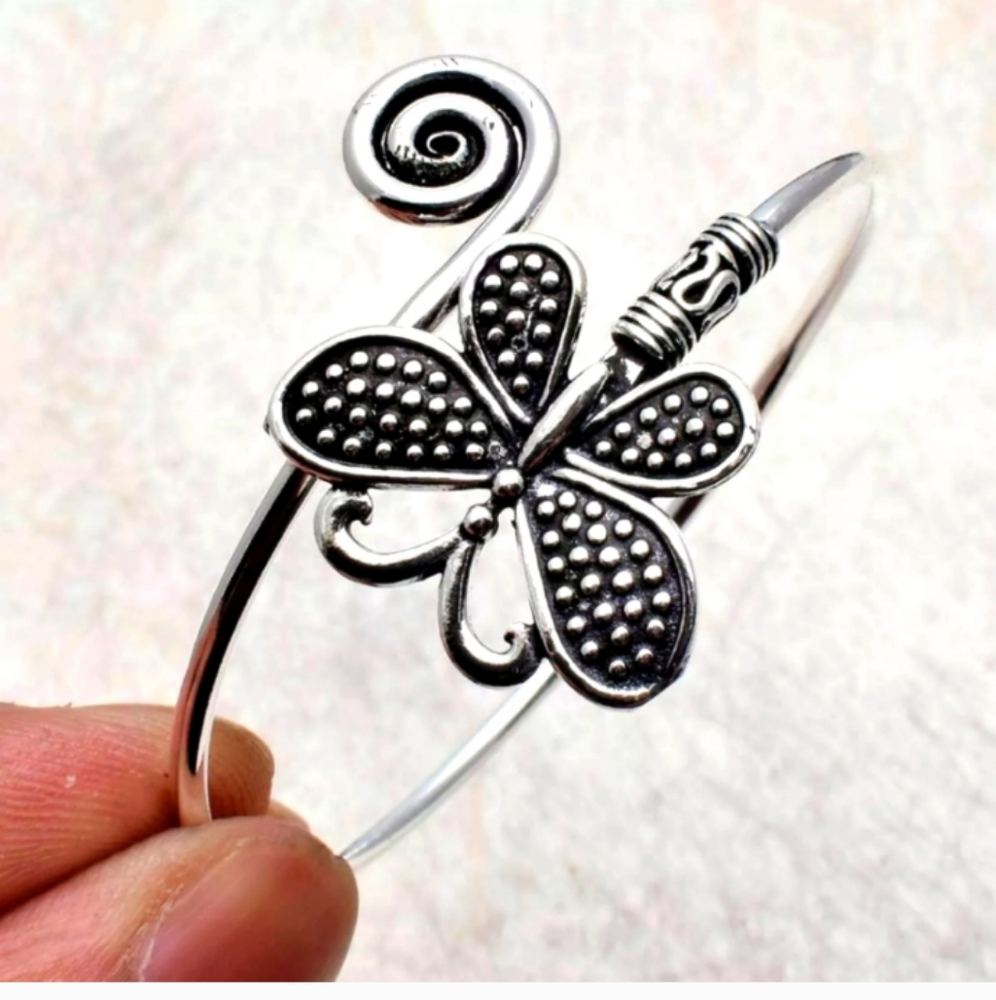 New silver butterfly bracelet